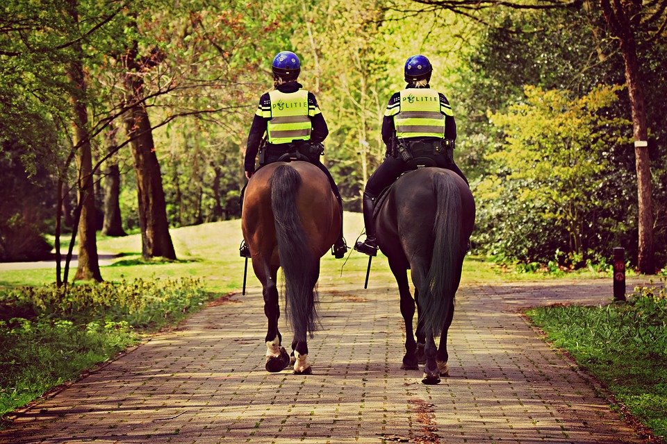 Is Amsterdam Safe? Dutch police on horseback